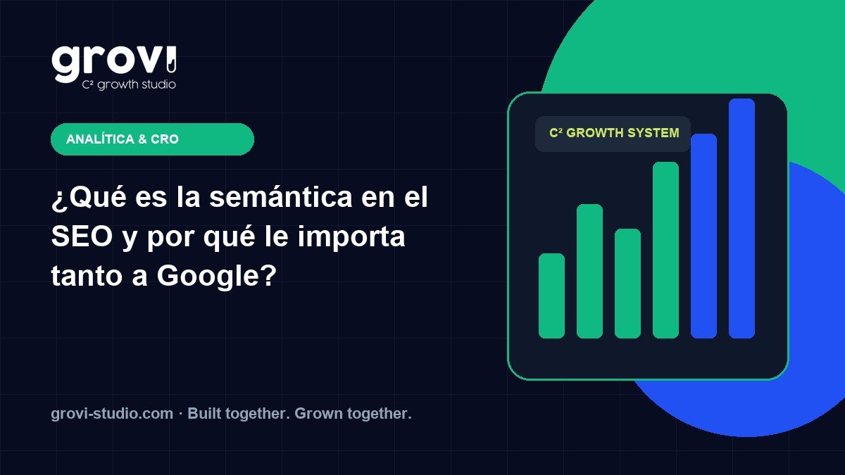 Diagrama de red mostrando la semántica en SEO: una keyword principal conectada a palabras clave relacionadas y campos semánticos