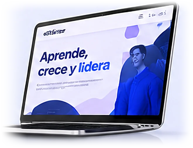 Sitio web de eStárter en un portátil